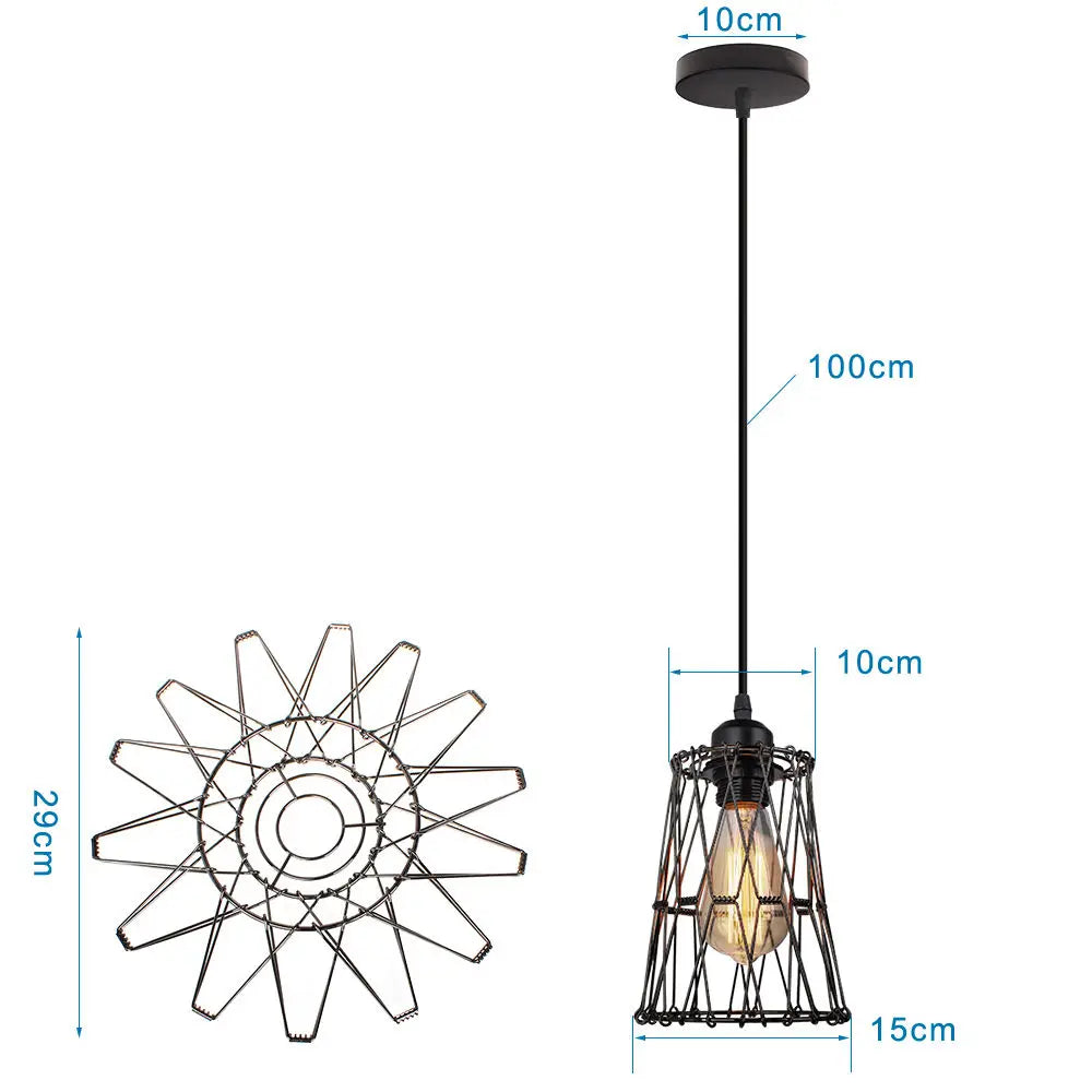 Luces colgantes LED lámpara Colgante Vintage  E27
