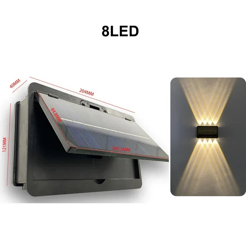 Lámpara Solar LED de Pared - Diseño Exclusivo de Alta Potencia
