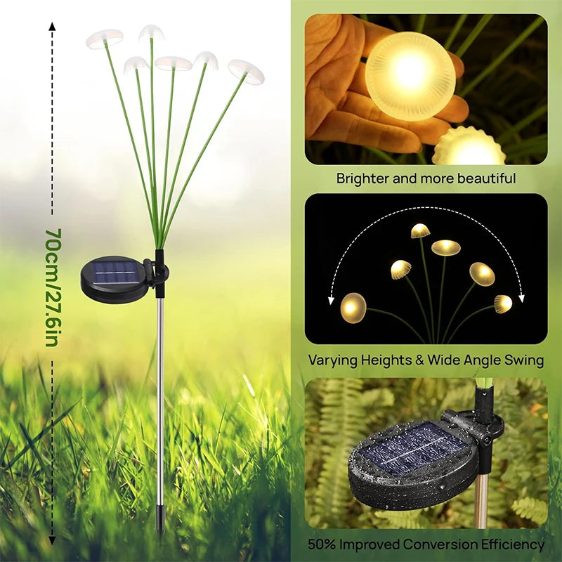 Luces Solares Decorativas Estilo Seta - Iluminación Mágica Exterior