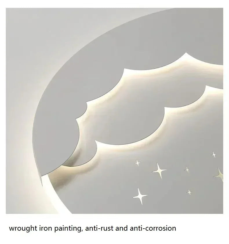 Lámpara LED de pared con forma de nube