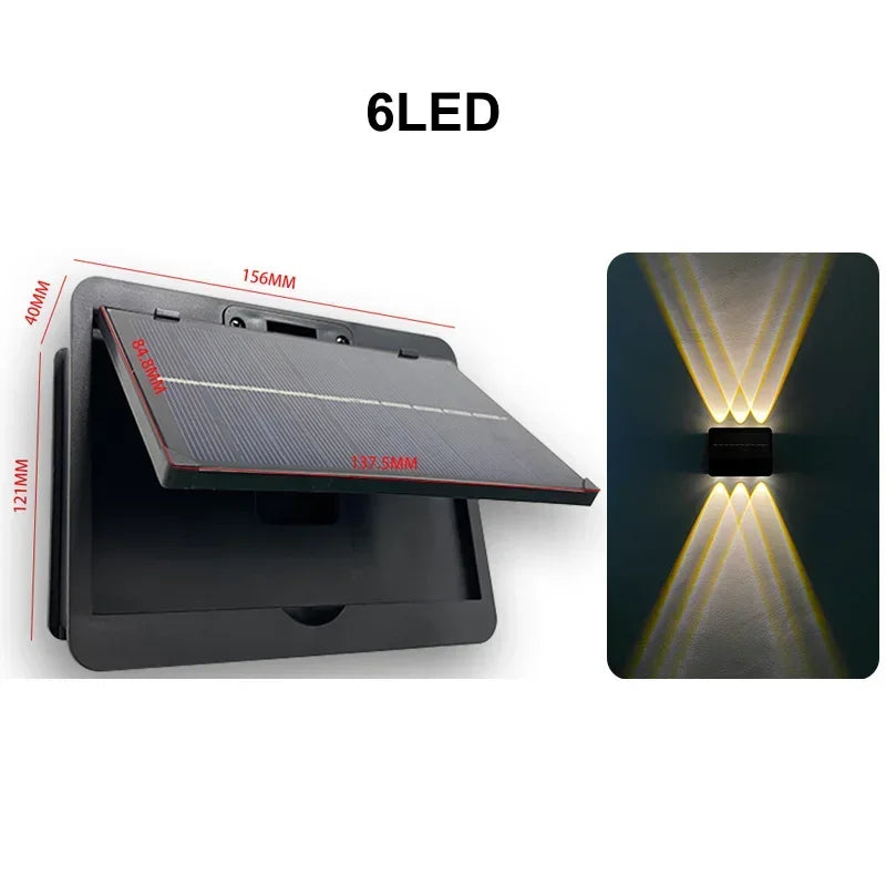 Lámpara Solar LED de Pared - Diseño Exclusivo de Alta Potencia