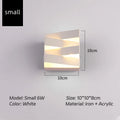 Lámpara de pared cuadrada moderna para exteriores, LED