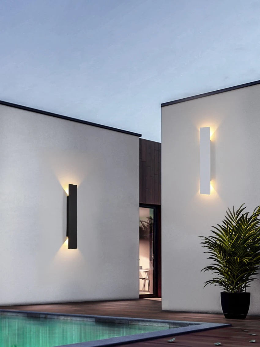 Lámpara de Pared LED exterior diseño minimalista