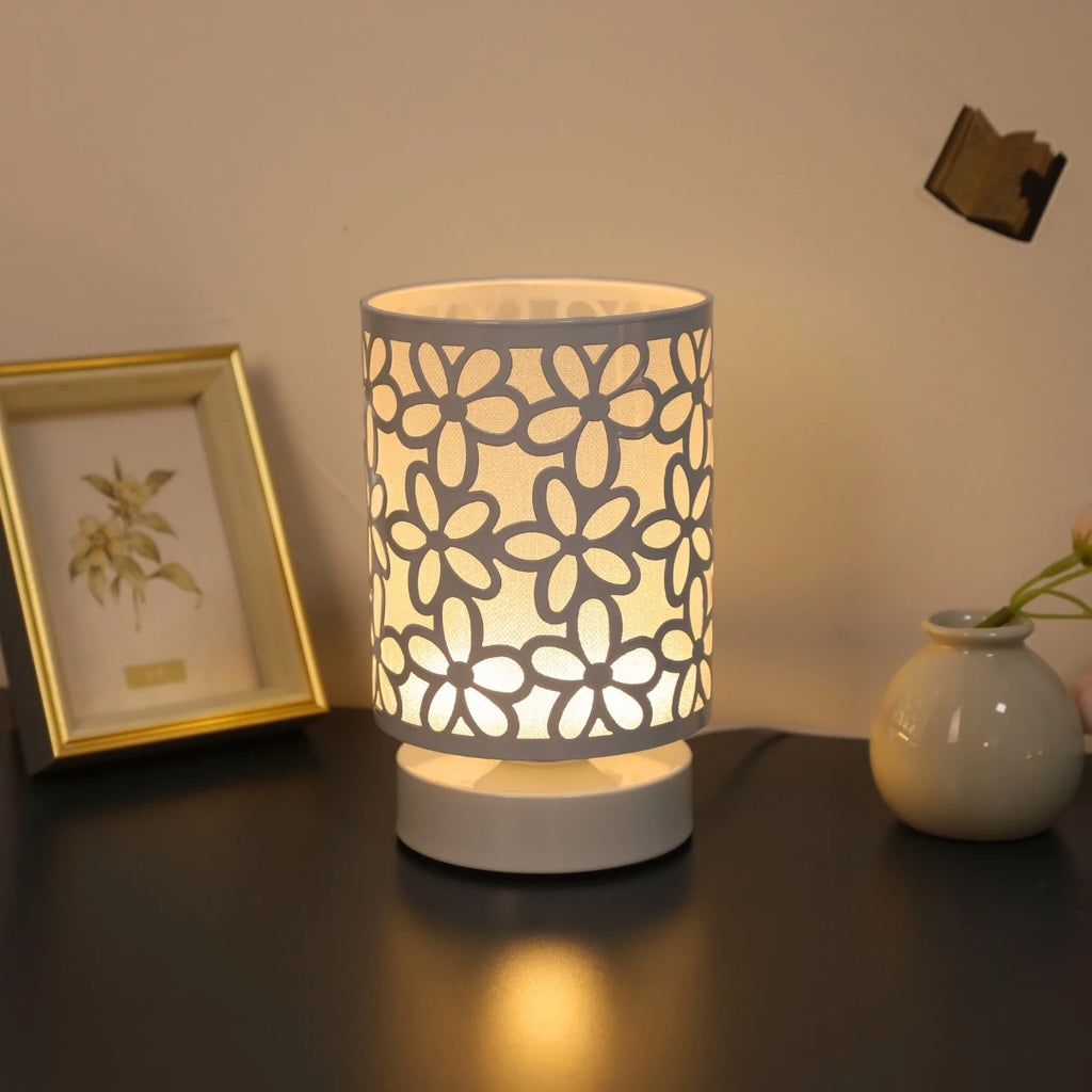 Lámpara decorativa floral