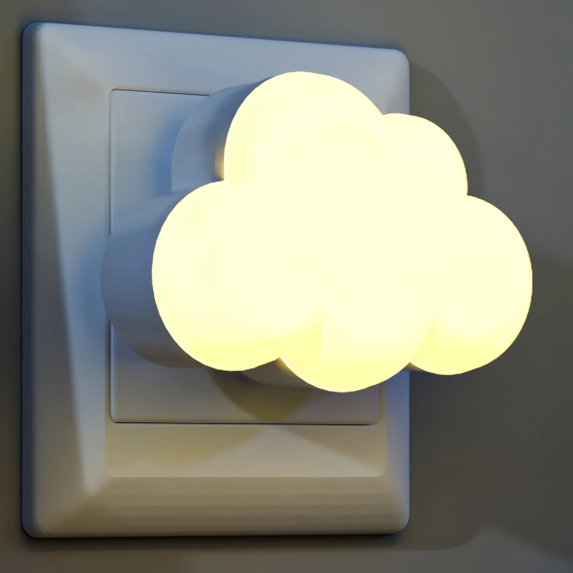 Luz nocturna con forma de nube infantil