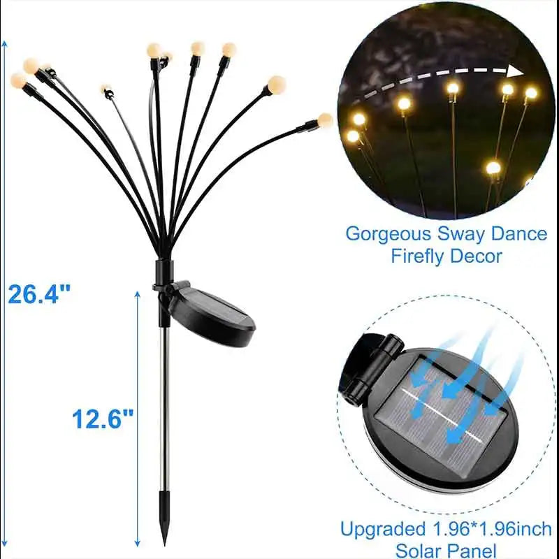 Lumières solaires décoratives "Lucioles" pour jardin