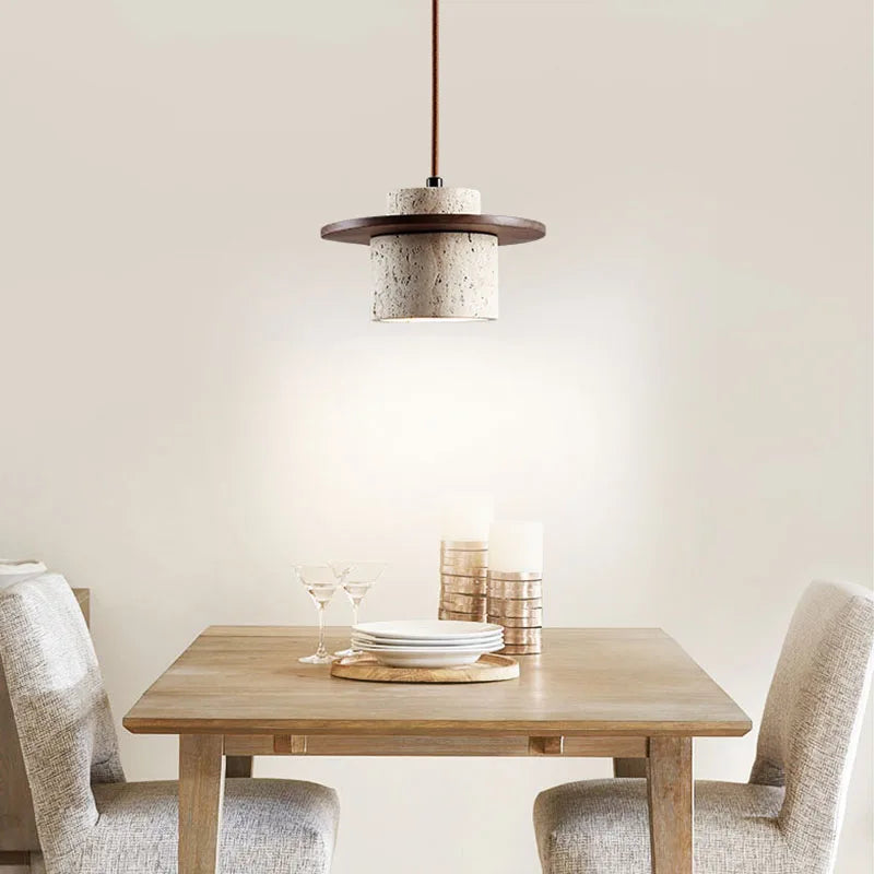 Lámpara Colgante Wabi-Sabi Aura - Iluminación Natural para comedor