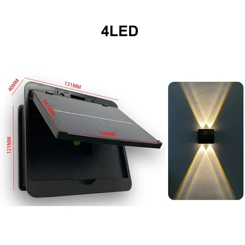 Lámpara Solar LED de Pared - Diseño Exclusivo de Alta Potencia