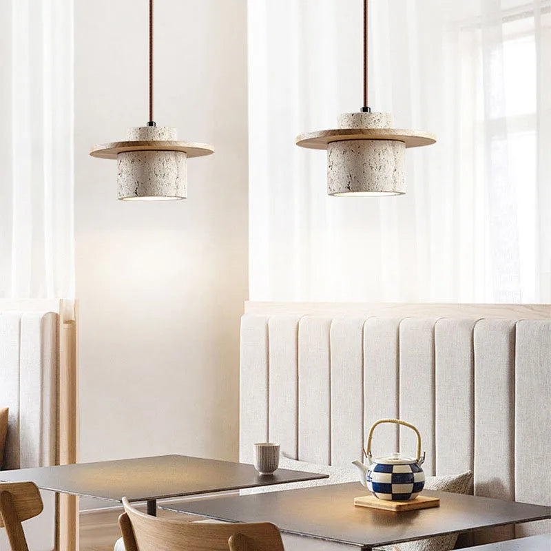 Lámpara Colgante Wabi-Sabi Aura - Iluminación Natural para comedor