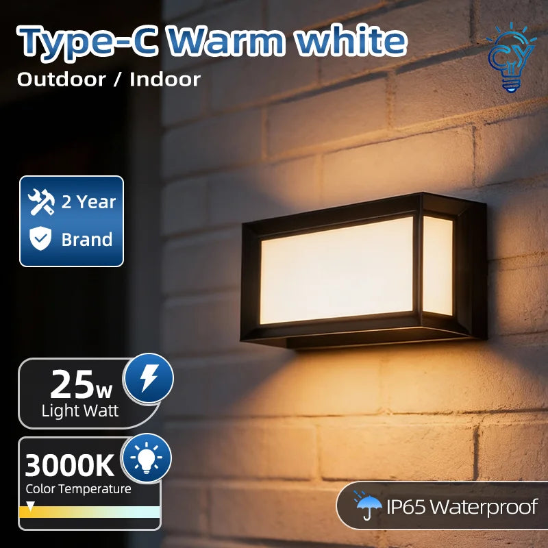 Lámpara LED Exterior de Pared - Iluminación moderna Impermeable