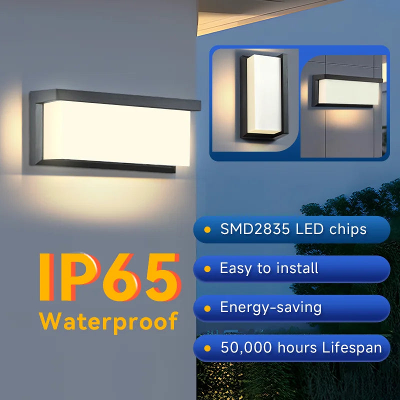 Lámpara LED Exterior de Pared - Iluminación moderna Impermeable
