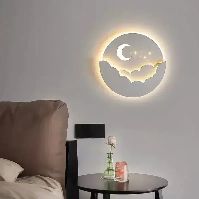 Lámpara LED de pared con forma de nube