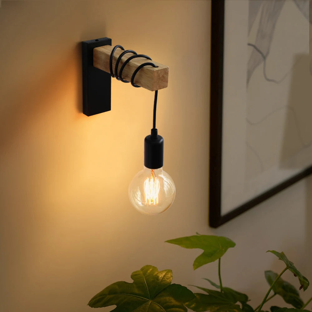 Aplique de Pared Moderno con Cable Colgante