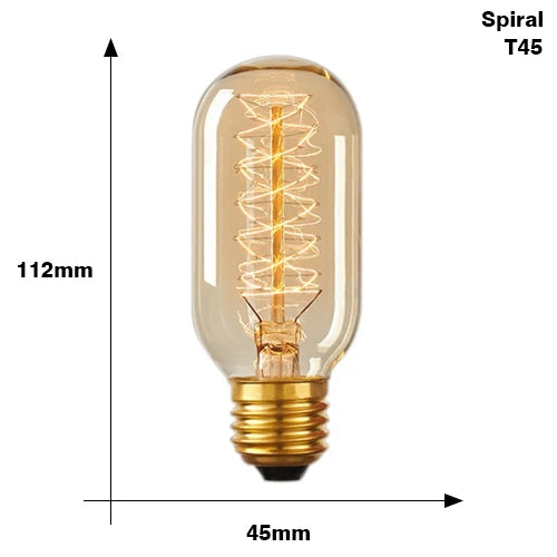 Bombilla incandescente de filamento, iluminación vintage estilo Edison