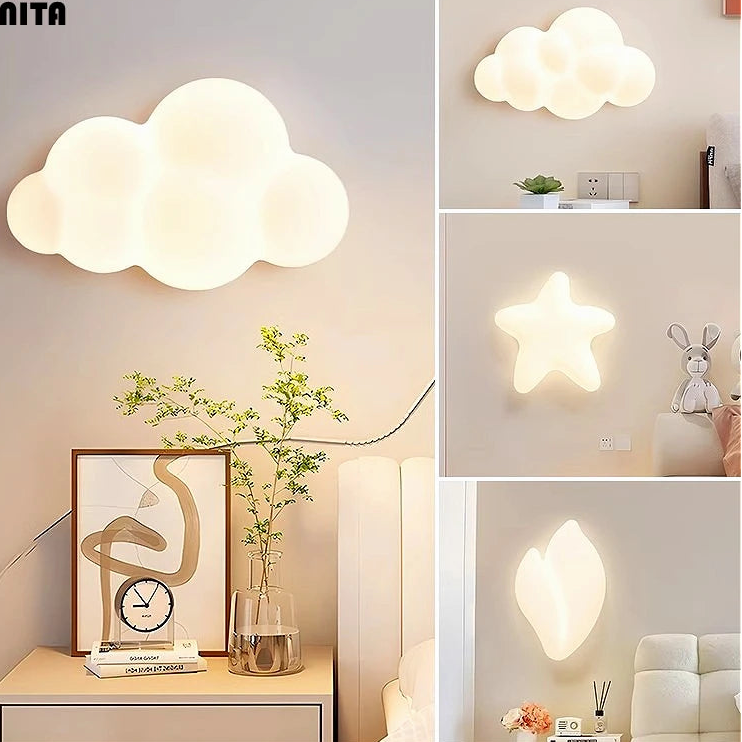 Lámpara de pared LED de nube brillante