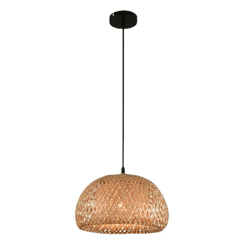 Lámpara Colgante de Bambú Natural - Diseño Boho Nórdico para Salon