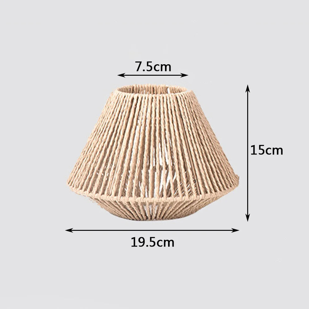 Lámpara Colgante de Techo en Ratán Natural - Estilo Boho