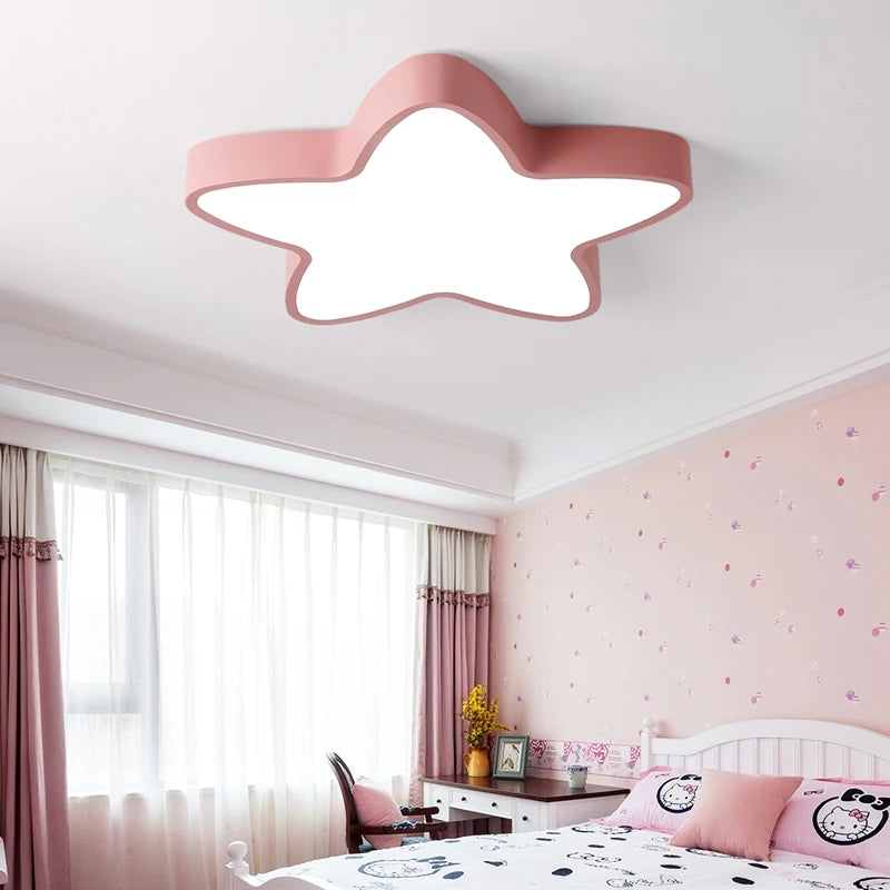 Lámpara de techo LED de estrella para habitación de niños