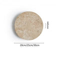 Lámpara de pared Wabi-Sabi Circular - Luz Ambiental Minimalista de Piedra Natural