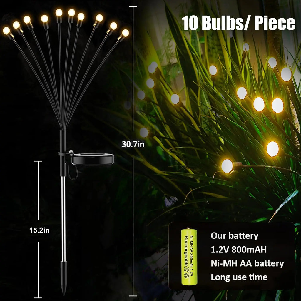 Lumières solaires décoratives "Lucioles" pour jardin
