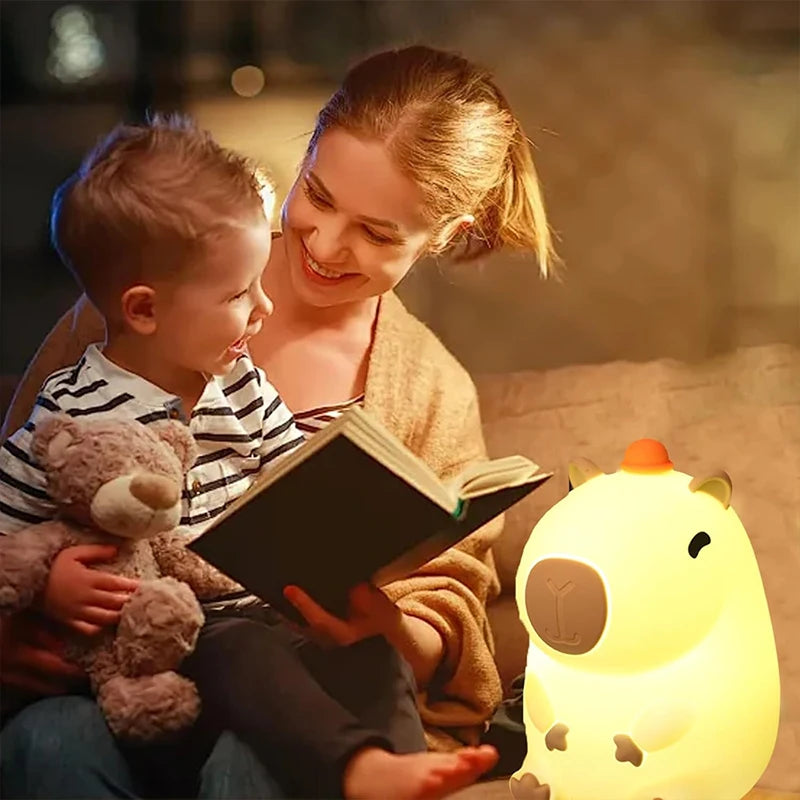 Lámpara nocturna CapyBara LED - Luz Infantil Suave Recargable