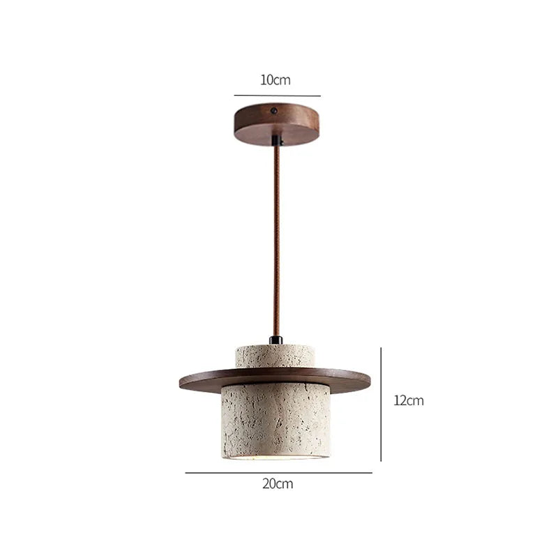 Lámpara Colgante Wabi-Sabi Aura - Iluminación Natural para comedor