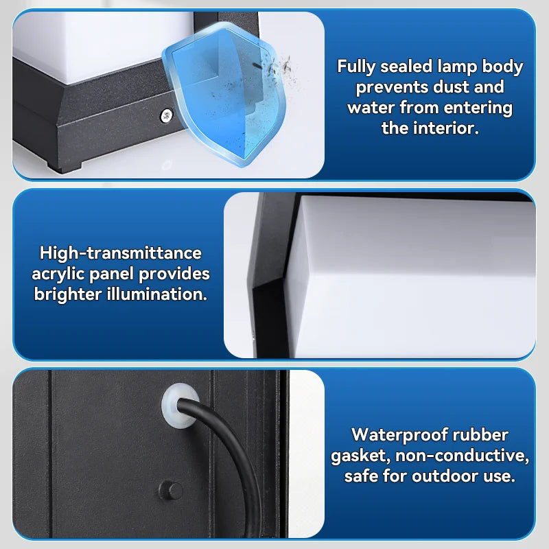 Lámpara LED Exterior de Pared - Iluminación moderna Impermeable