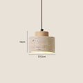 Lámpara Colgante de Piedra Natural Estilo Wabi-Sabi - Iluminación Minimalista Japandi