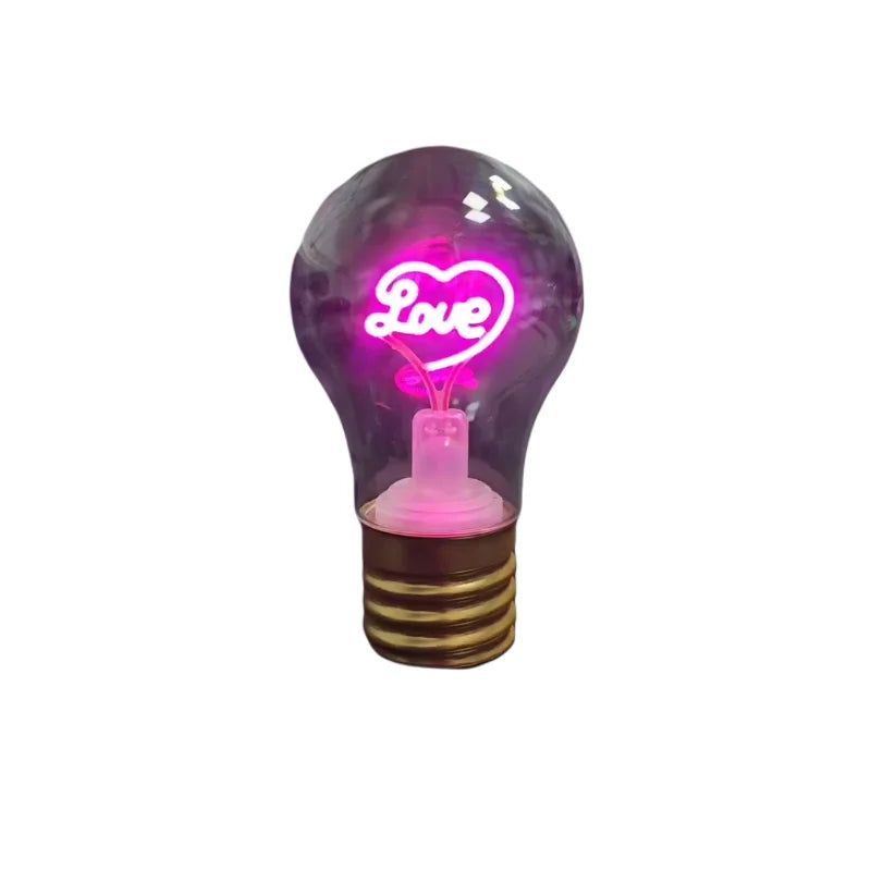 Bombilla LED Decorativa Recargable USB-C - Luz Neon Vintage