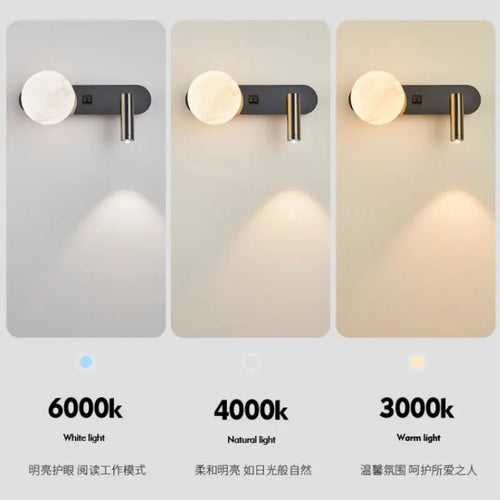Aplique de Pared LED Moderno con Luz de Lectura - Lámpara Minimalista para Dormitorio