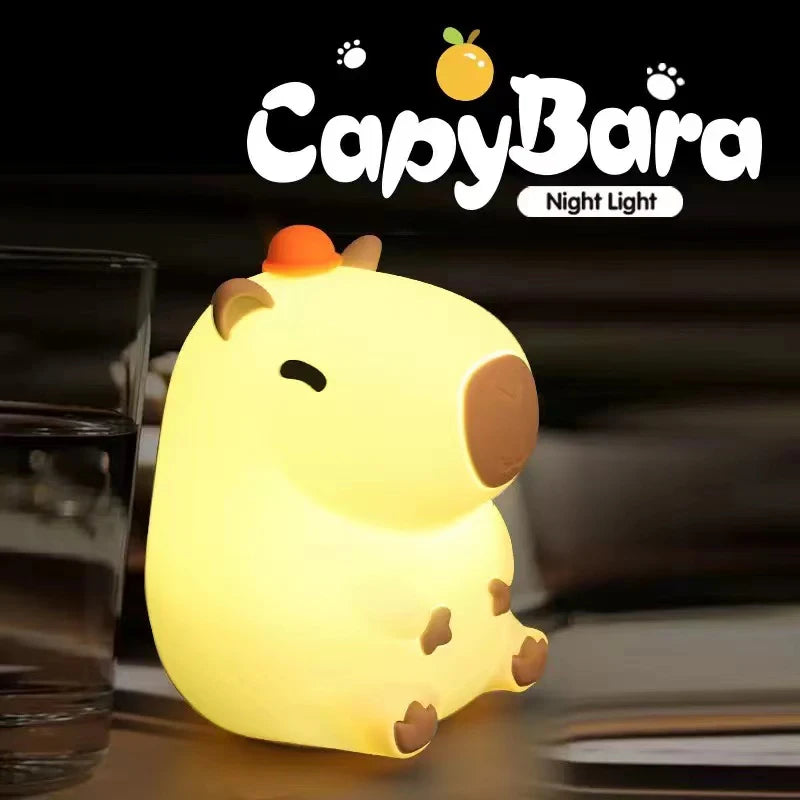 Lámpara nocturna CapyBara LED - Luz Infantil Suave Recargable