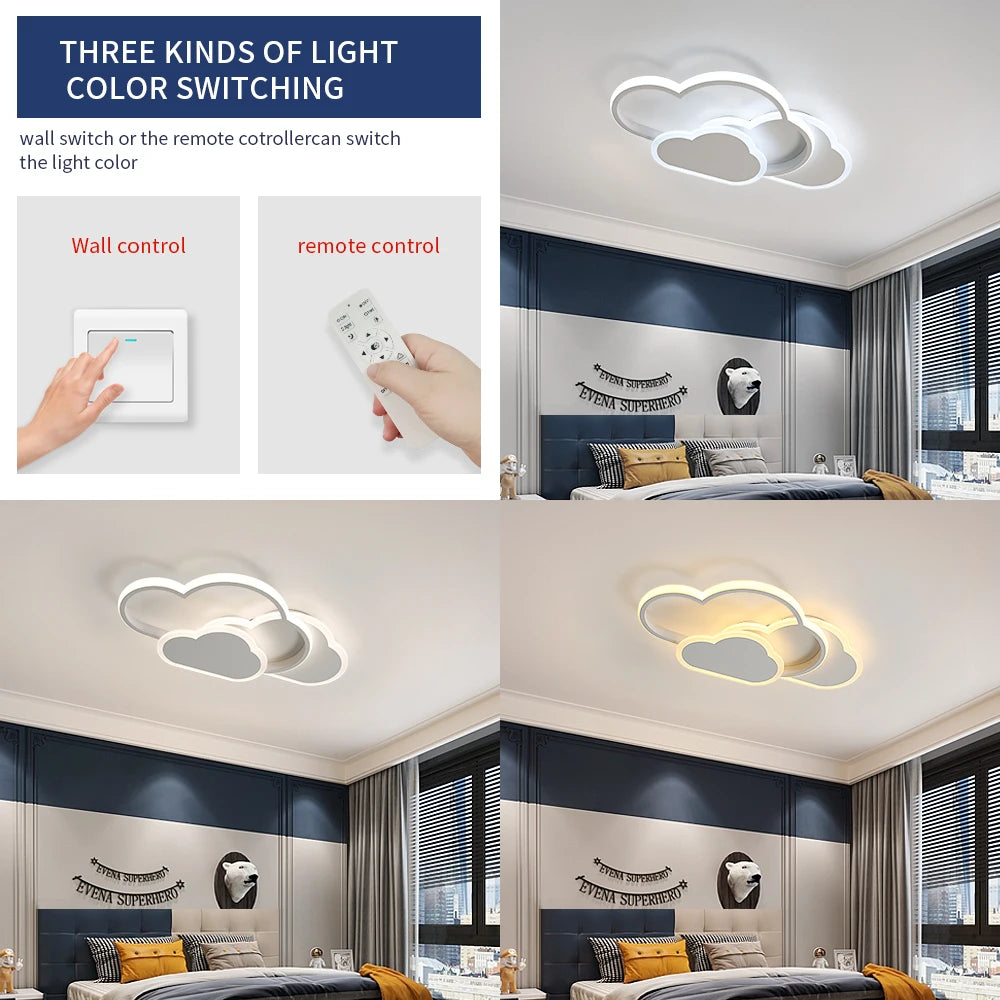 Lámpara de techo LED en forma de Nube