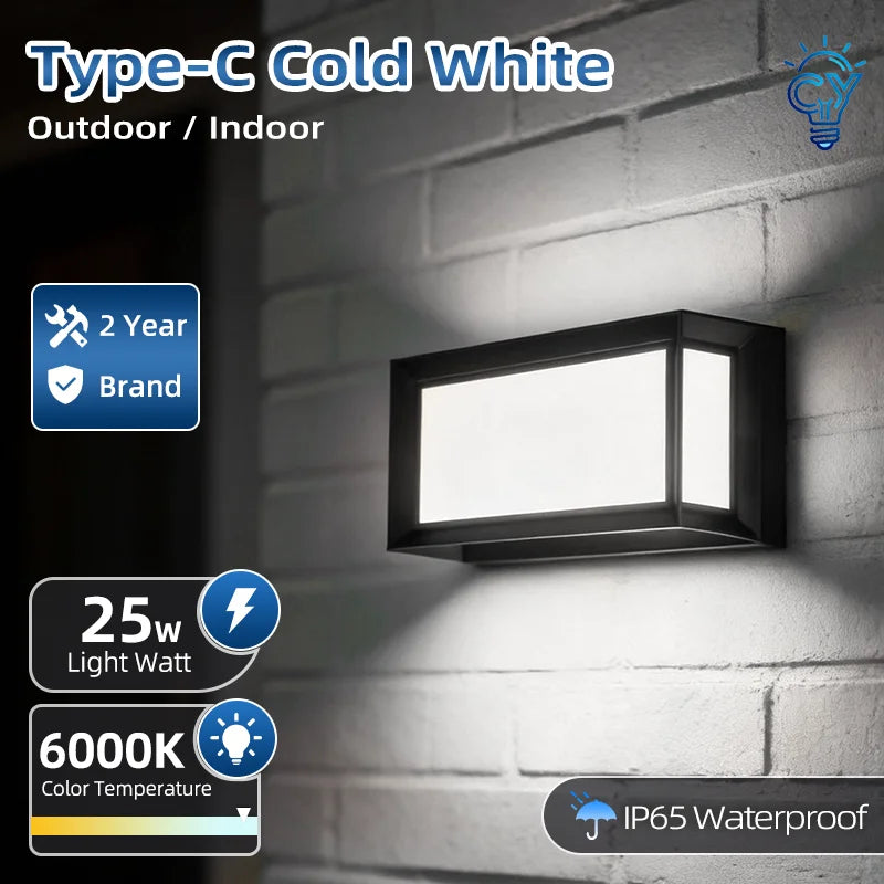 Lámpara LED Exterior de Pared - Iluminación moderna Impermeable
