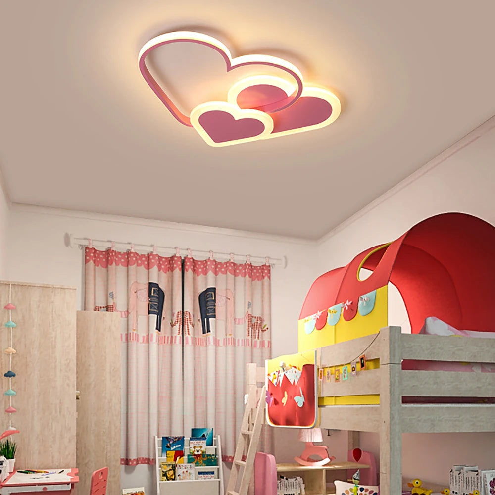 Luz de techo LED en forma de corazón