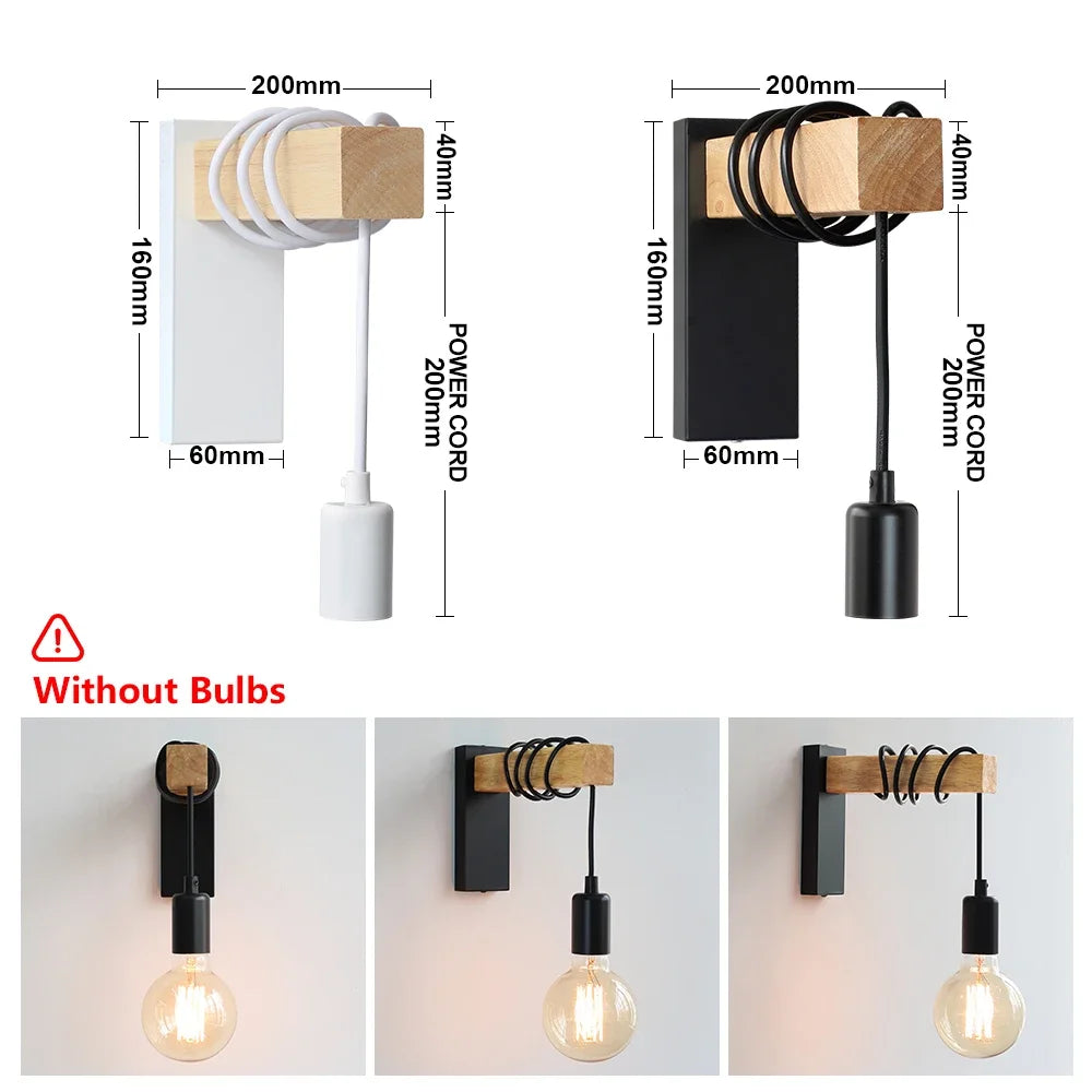 Aplique de Pared Moderno con Cable Colgante