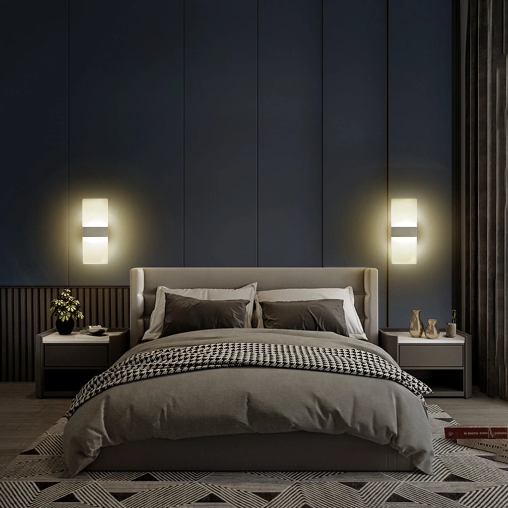 Lámpara de pared minimalista moderna, luz de pared LED para interiores