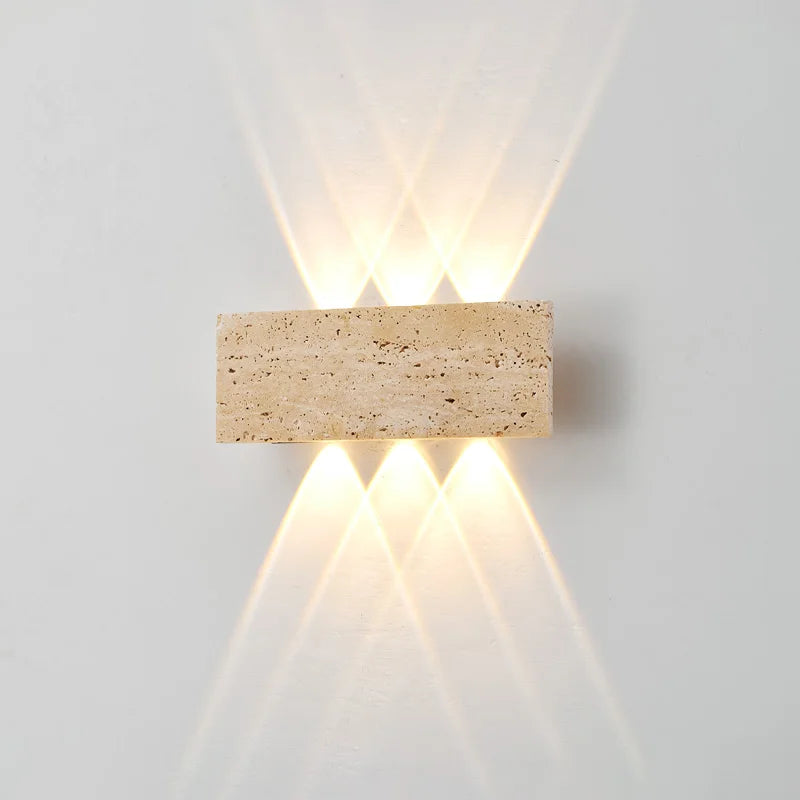 Aplique de Pared Wabi-Sabi Interior & Exterior - Luz Ambiental Impermeable