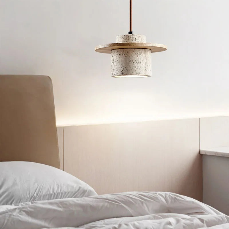 Lámpara Colgante Wabi-Sabi Aura - Iluminación Natural para comedor