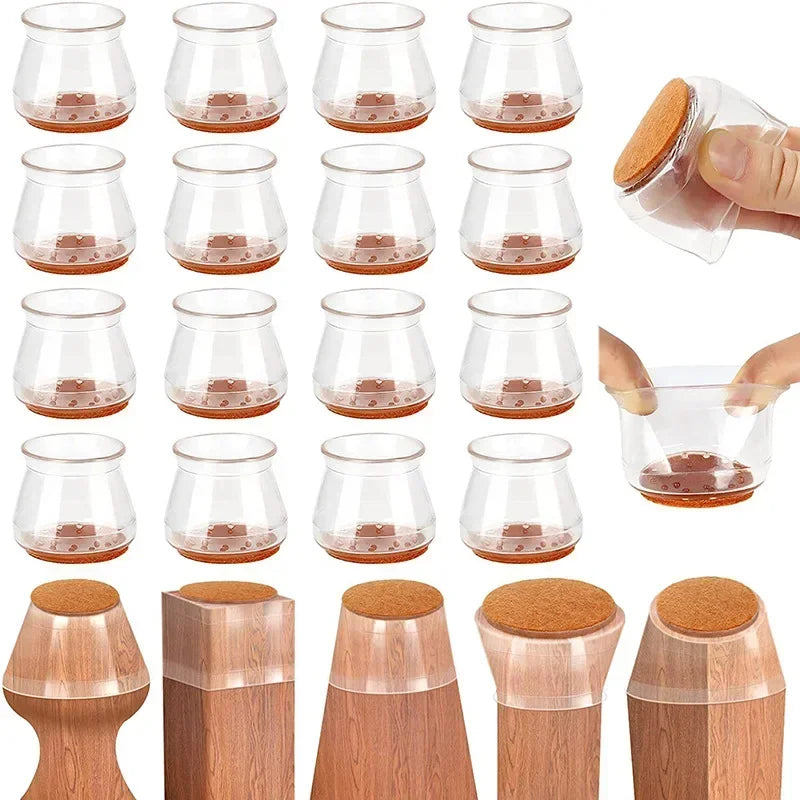 Protectores para Patas de Silla Redondas - Sin Ruidos ni Rayones