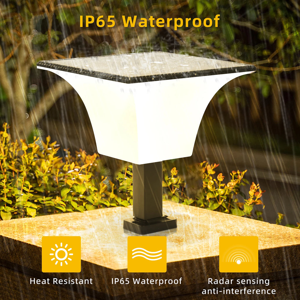 Lámpara Solar LED Premium para Jardín - Sensor Automático y Resistente al Agua IP65