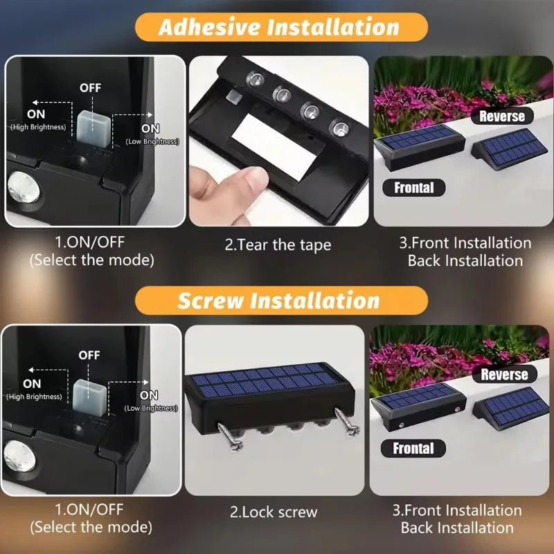 Lámpara Solar LED para Exterior - Iluminación Potente para Jardín Impermeable