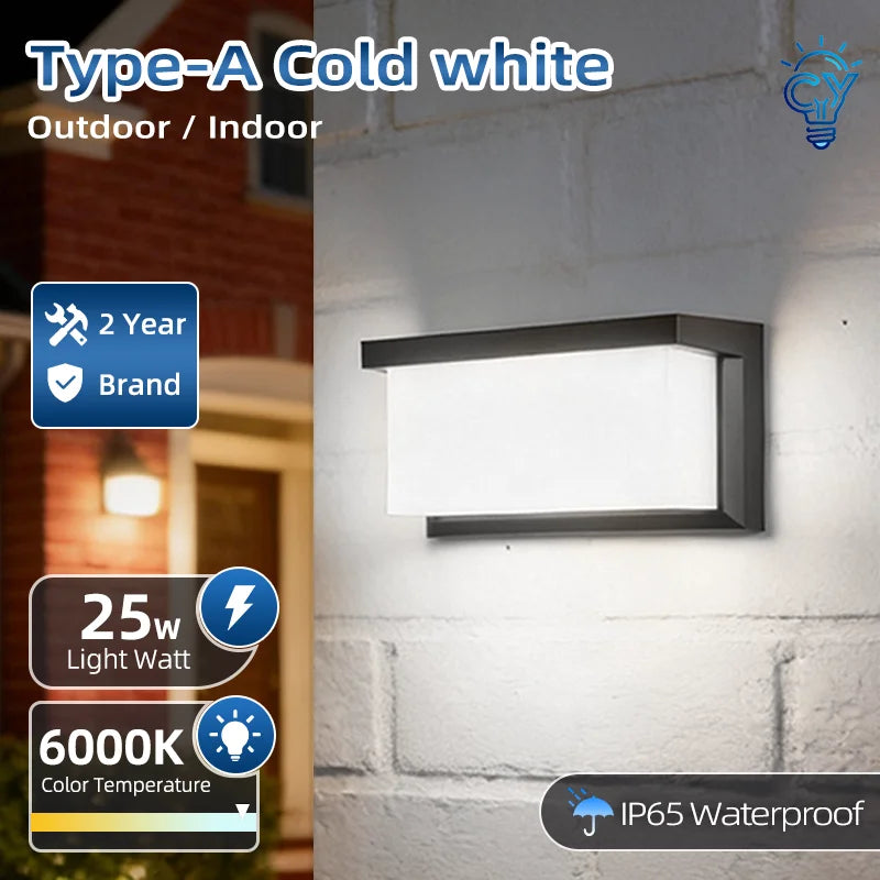 Lámpara LED Exterior de Pared - Iluminación moderna Impermeable