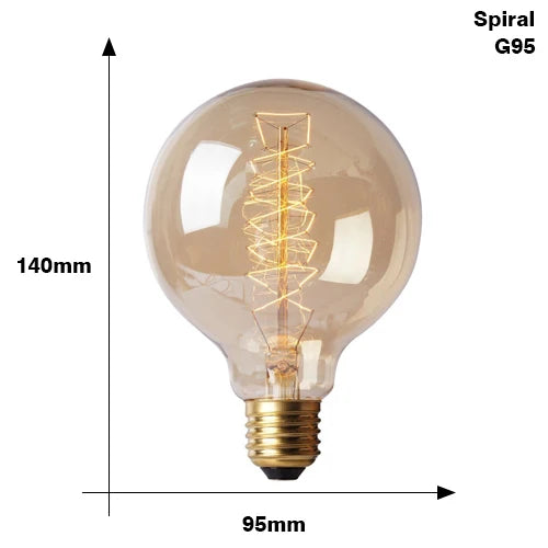 Bombilla incandescente de filamento, iluminación vintage estilo Edison