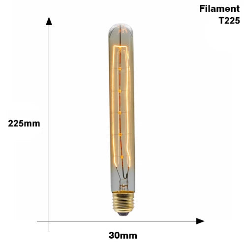 Bombilla incandescente de filamento, iluminación vintage estilo Edison