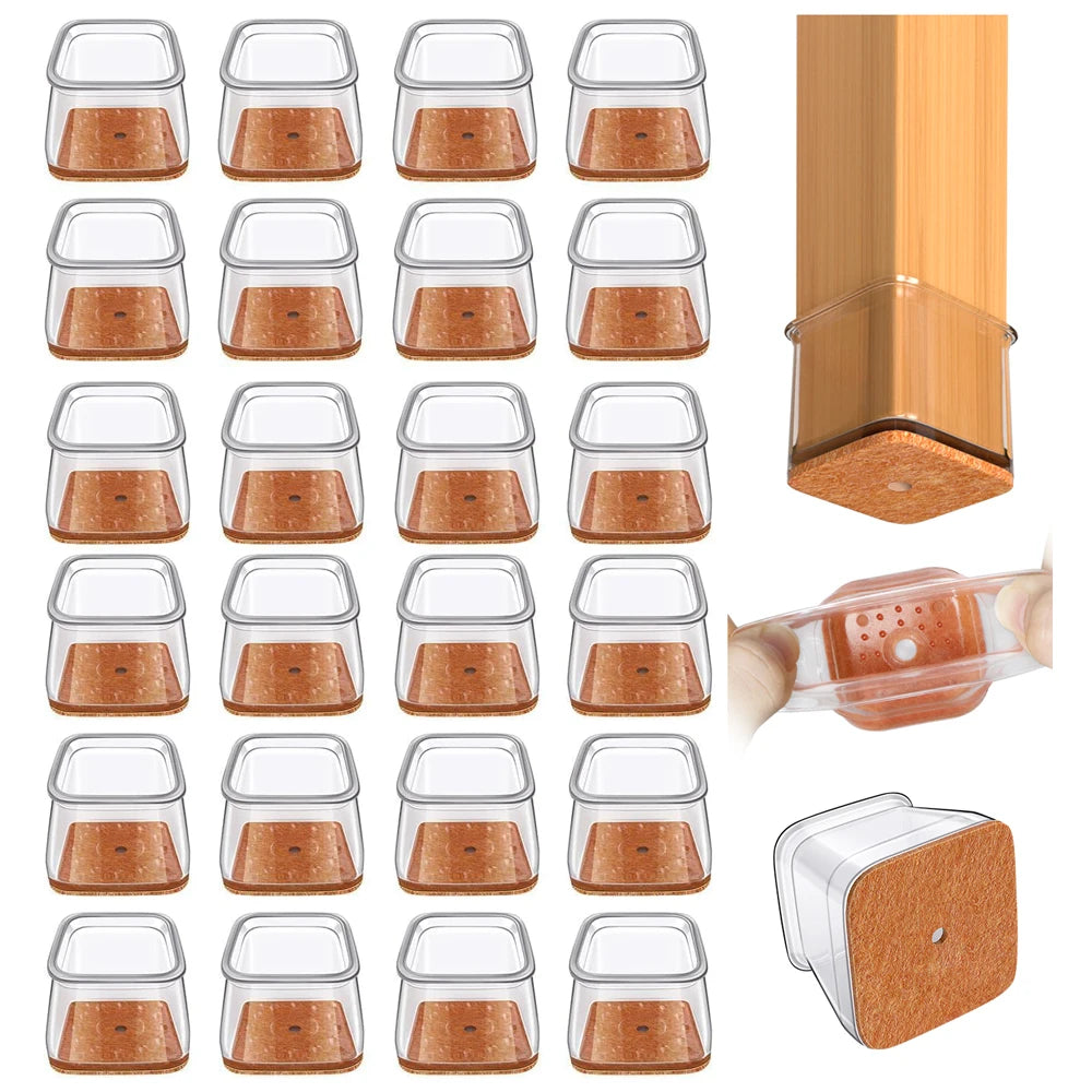 Protectores de Sillas Antiruido (Pack 24)- Sin Rayones ni Ruido
