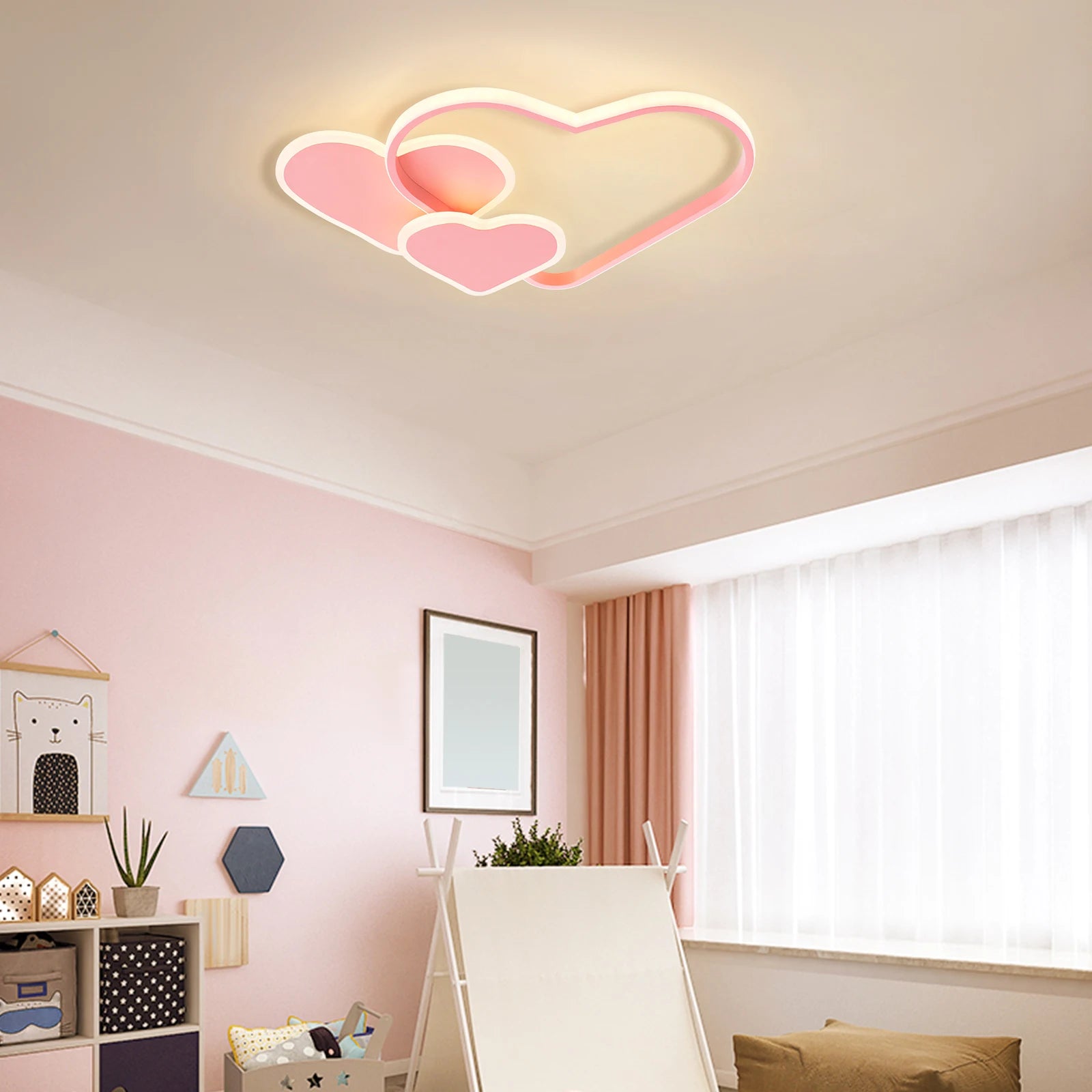 Luz de techo LED en forma de corazón