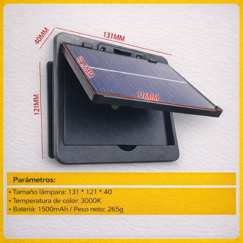 Lámpara Solar LED de Pared - Diseño Exclusivo de Alta Potencia