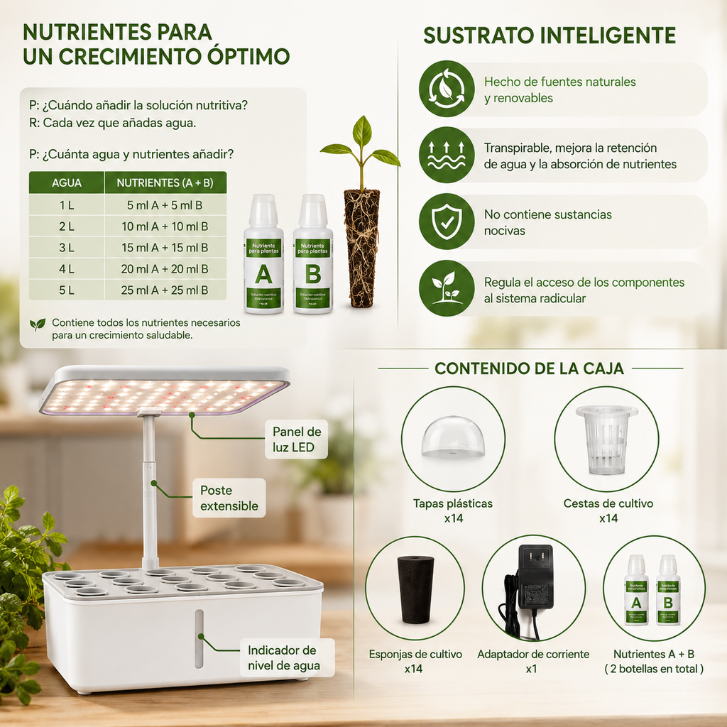 Huerto Hidropónico Inteligente HuviaGarden