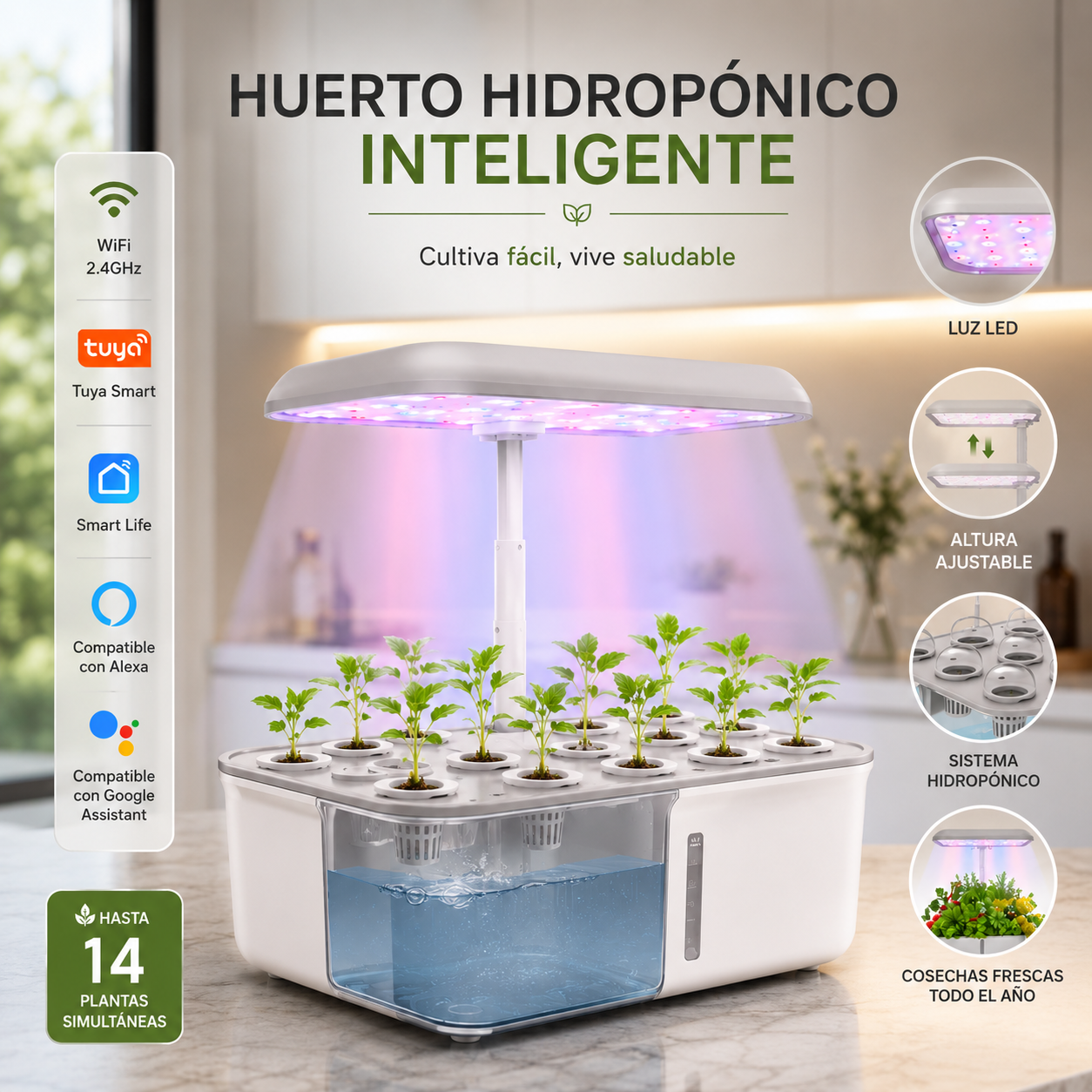 Huerto Hidropónico Inteligente HuviaGarden