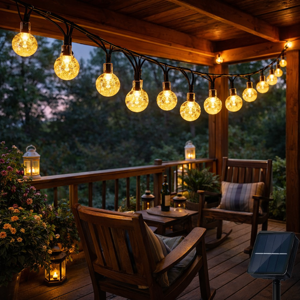 Guirlande Solaire LED Extérieure - Éclairage d'Ambiance pour Jardin et Terrasse